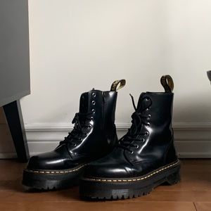 Doc Marten Jadon black platform leather boots